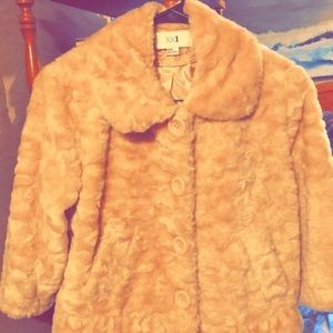 Size M XXI brand light pink teddy jacket